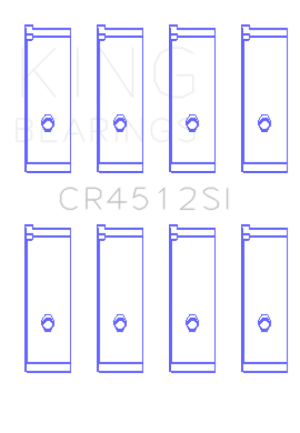 Honda Civic Connecting Rod Bearings - King Engine Bearings - Size +0.50mm, OE-Replacement Bi-Metal - `01-`05 Honda Civic Connecting Rod Bearings - King Engine Bearings - Size +0.50mm, OE-Replacement Bi-Metal - `01-`05